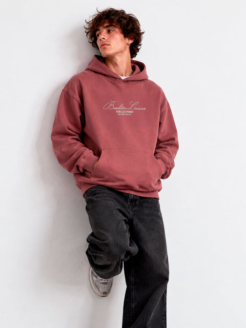 Sudadera Unisex Bendita Locura Bordado de Loco Monky Wine