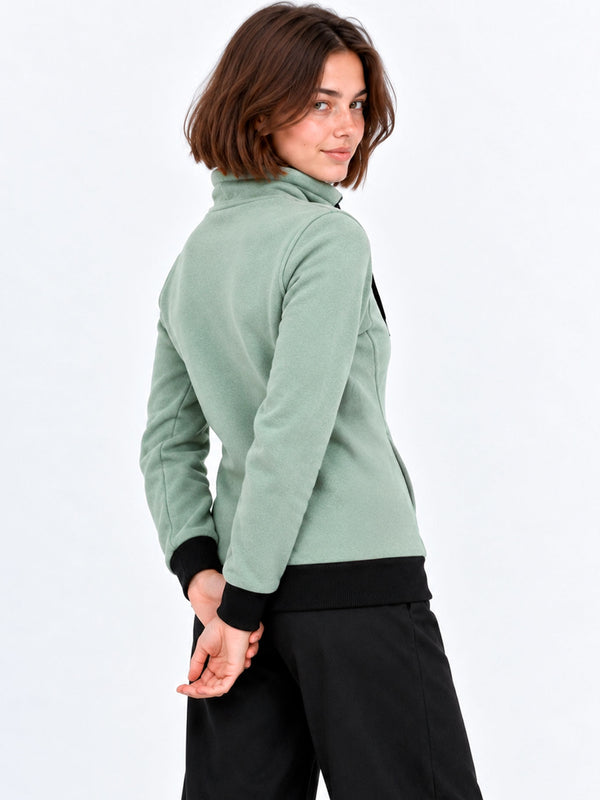 Sudadera de Mujer Chimp de Loco Monky Soft Green