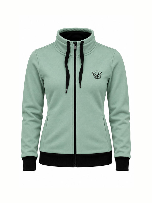 Sudadera de Mujer Chimp de Loco Monky Soft Green