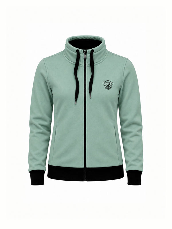 Sudadera de Mujer Chimp de Loco Monky Soft Green