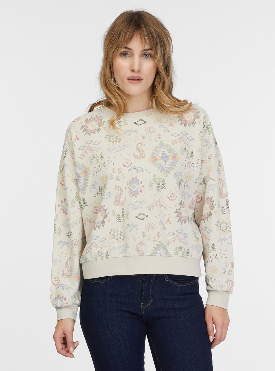 Sudadera de mujer cuello redondo LOLLITA PRINT de Ragwear