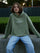 Sudadera boxy Unisex LOCO MONKY Trip B Olive by LOCO MONKY