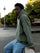 Sudadera boxy Unisex LOCO MONKY Trip B Olive by LOCO MONKY