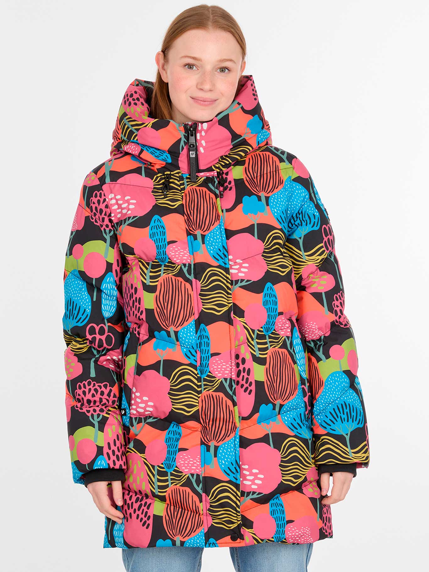 Abrigo largo de mujer Avelin Print de Ragwear by ragwear