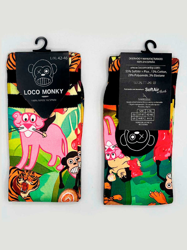 Calcetines Unisex SELVA Multicolor de Loco Monky by LOCO MONKY