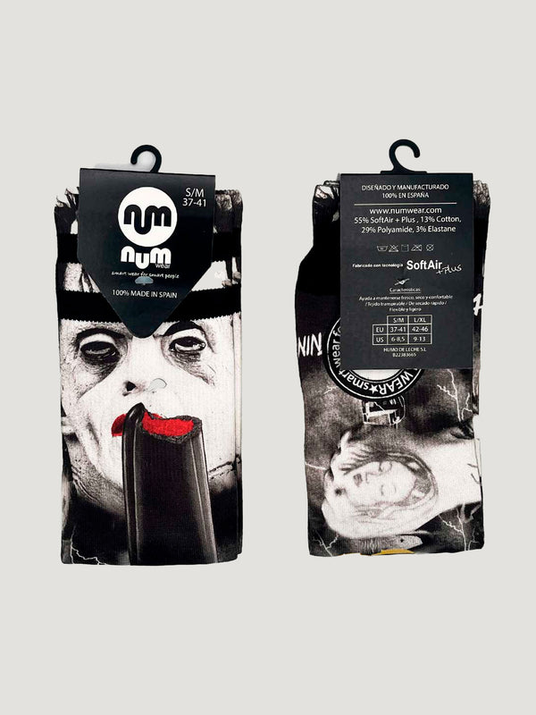 Calcetines Unisex NUM WEAR FRANKIE VS DRAC Black by LOCO MONKY