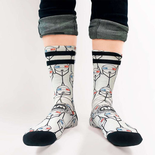 Calcetines Unisex NUM WEAR 3D White by LOCO MONKY