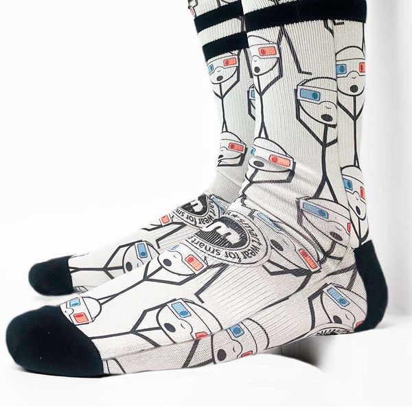 Calcetines Unisex NUM WEAR 3D White by LOCO MONKY