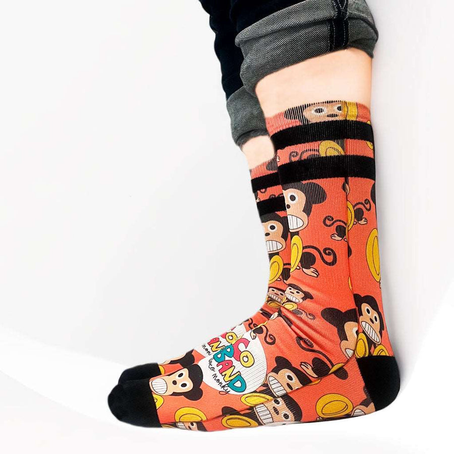 Calcetines Unisex LOCO MONKY MONKY CYMBALS Orange - NUM wear