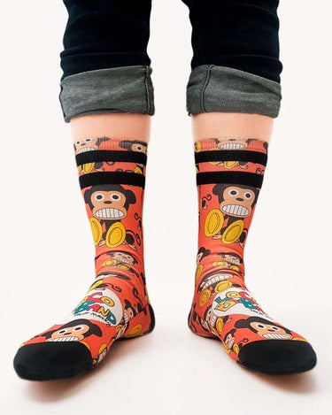 Calcetines Unisex LOCO MONKY MONKY CYMBALS Orange - NUM wear