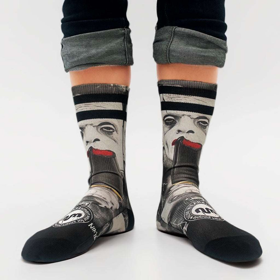 Calcetines Unisex NUM WEAR FRANKIE VS DRAC Black - NUM wear