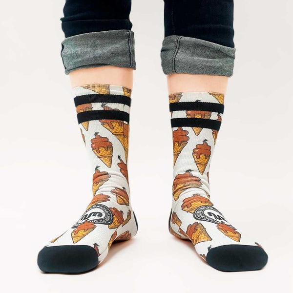 Calcetines Unisex NUM WEAR ICE CREAM White by LOCO MONKY