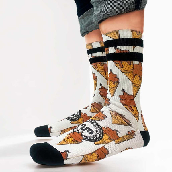 Calcetines Unisex NUM WEAR ICE CREAM White by LOCO MONKY