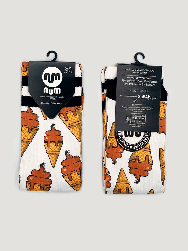 Calcetines Unisex NUM WEAR ICE CREAM White by LOCO MONKY