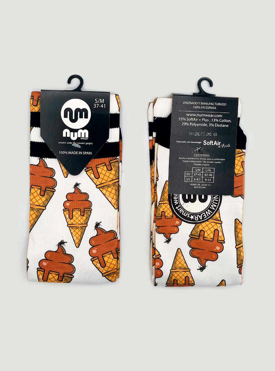 Calcetines Unisex NUM WEAR ICE CREAM White