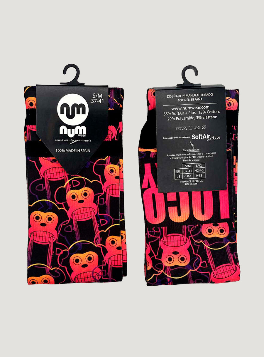 LOCO MONKY Unisex Socken LOCO MONKY NEON Schwarz