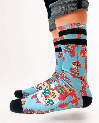 Calcetines Unisex LOCO MONKY RABBIT DRUM Blue - NUM wear