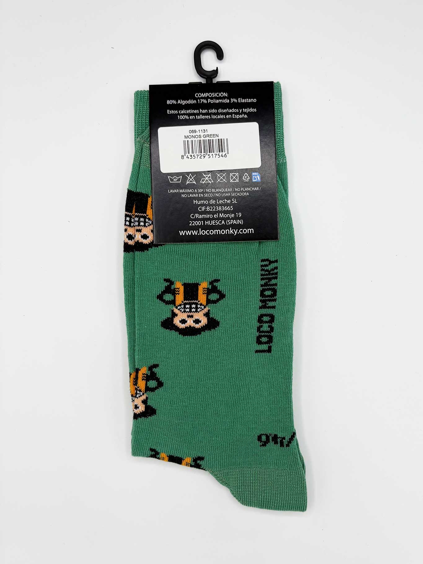 Calcetines Monos de Loco Monky Green Calcetines LOCO MONKY