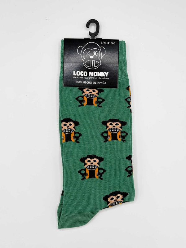 Calcetines Monos de Loco Monky Green by LOCO MONKY