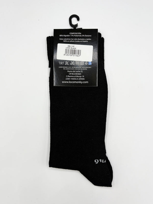 Calcetines Loco Logo de Loco Monky Black by LOCO MONKY