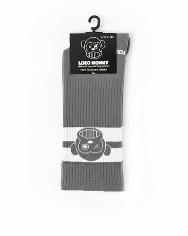 Calcetines Loco Logo de Loco Monky Grey by LOCO MONKY