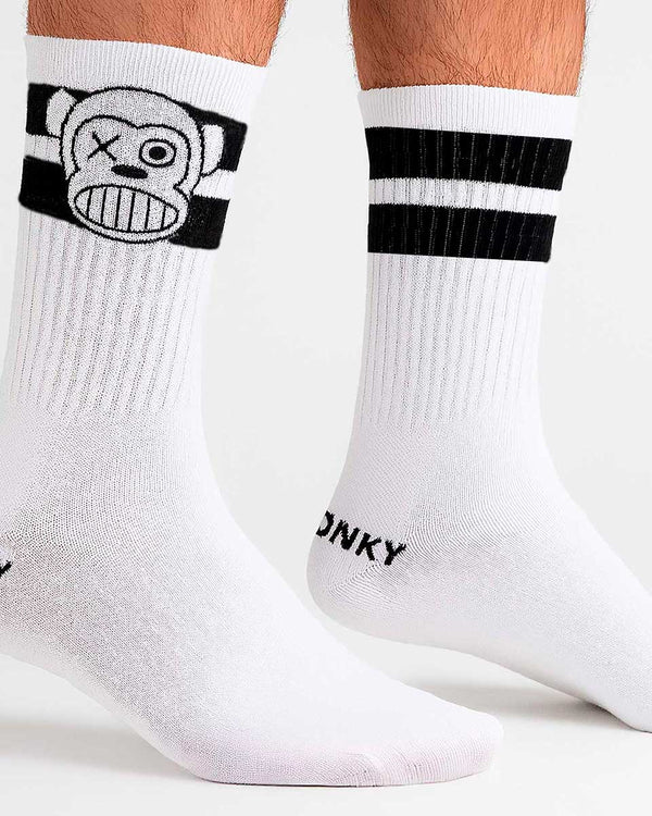 Calcetines Loco Logo de Loco Monky White by LOCO MONKY