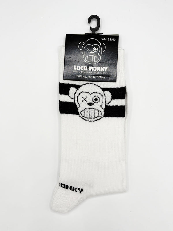 Calcetines Loco Logo de Loco Monky White by LOCO MONKY