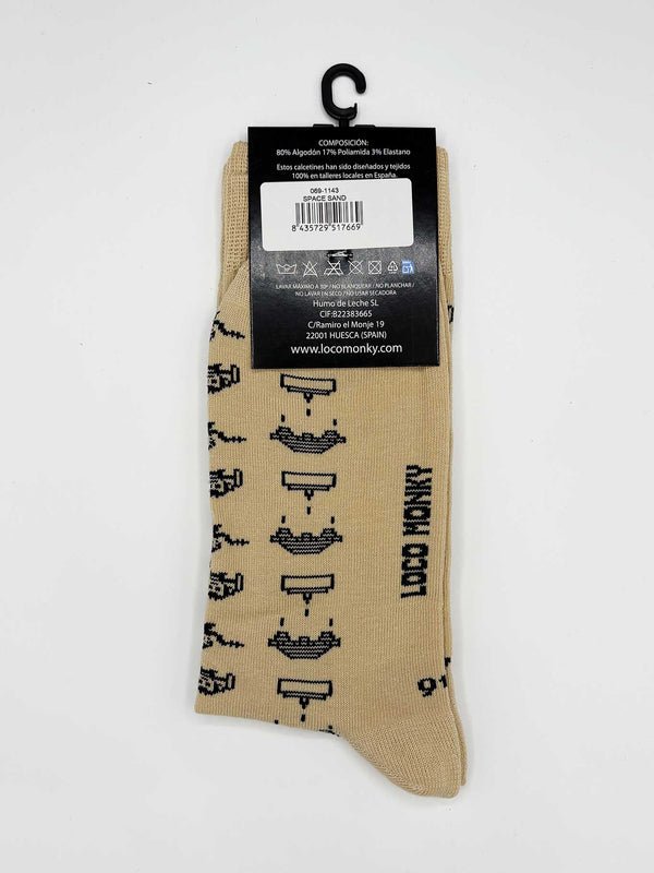 Calcetines Space Monky de Loco Monky Sand by LOCO MONKY