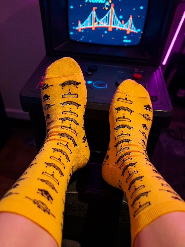 Calcetines Space Monky de Loco Monky Yellow by LOCO MONKY