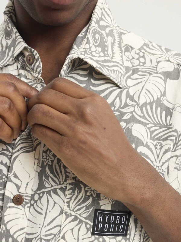 Camisa de manga corta de hombre estampada de Hydroponic Studio by Hydroponic