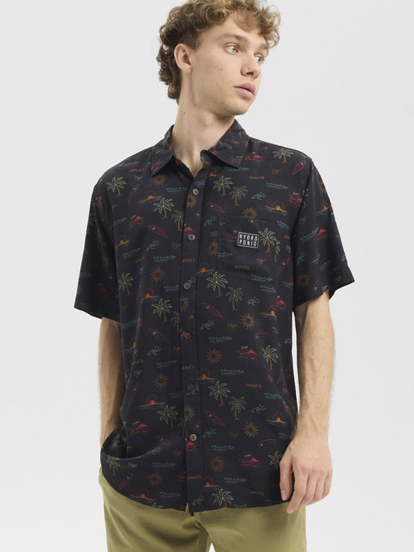 Camisa de manga corta de hombre estampada de Hydroponic Topanga by Hydroponic