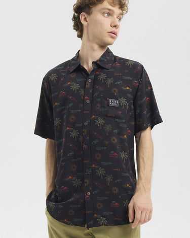 Camisa de manga corta de hombre estampada de Hydroponic Topanga by Hydroponic