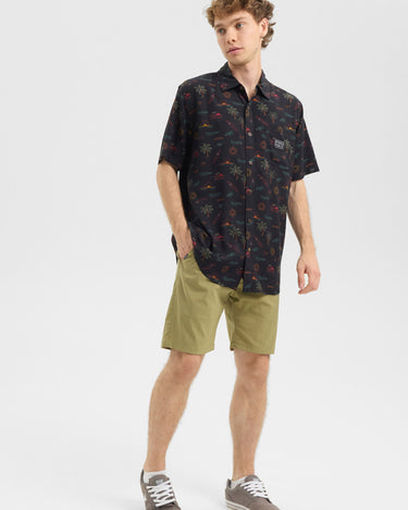 Camisa de manga corta de hombre estampada de Hydroponic Topanga by Hydroponic