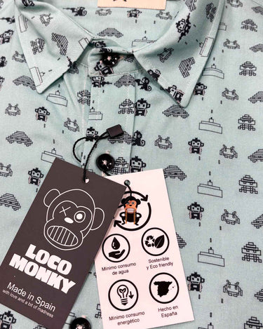 Camisa manga corta Space Monky de Loco Monky camisas manga corta hombre LOCO MONKY