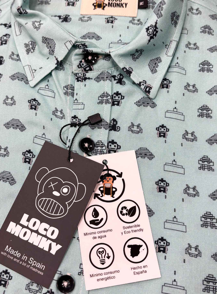 Camisa manga corta Space Monky de Loco Monky camisas manga corta hombre LOCO MONKY