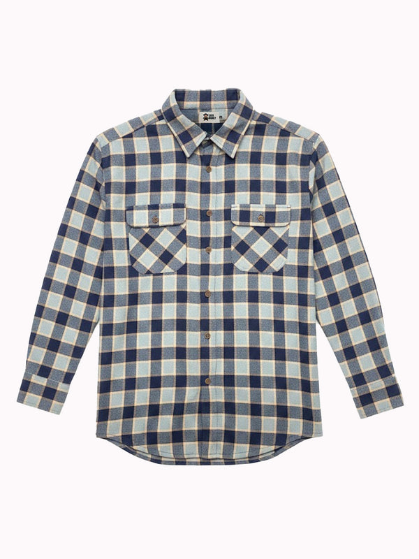 Camisa franela de cuadros hombre Chop Plaid de Loco Monky Blue by LOCO MONKY