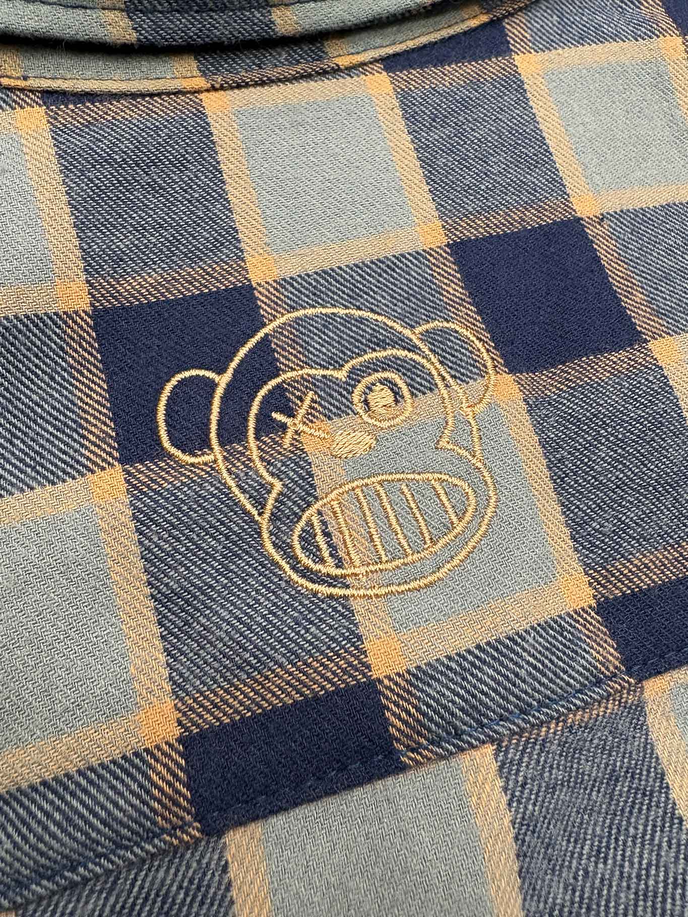 Camisa franela de cuadros hombre Chop Plaid de Loco Monky Blue