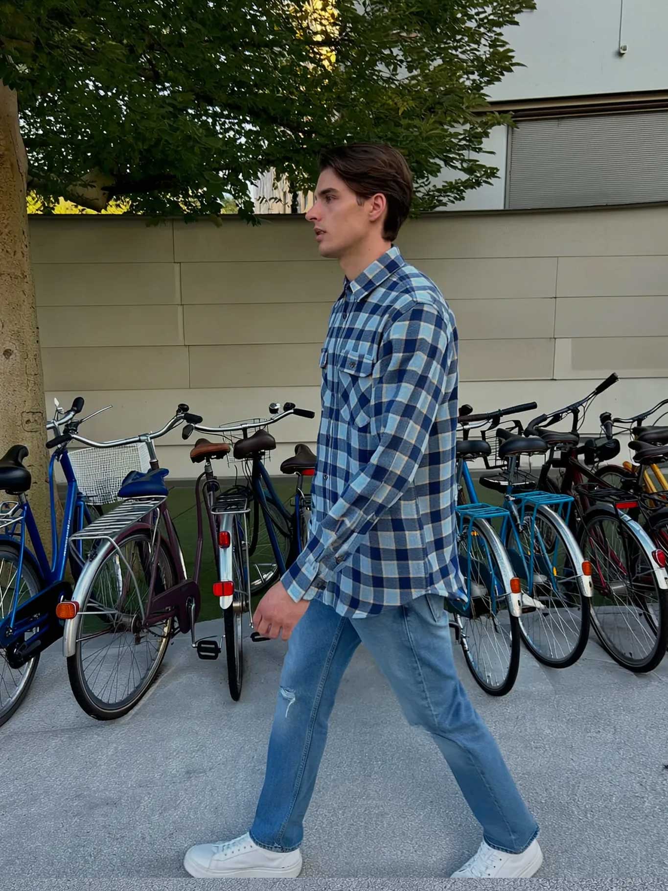 Camisa franela de cuadros hombre Chop Plaid de Loco Monky Blue