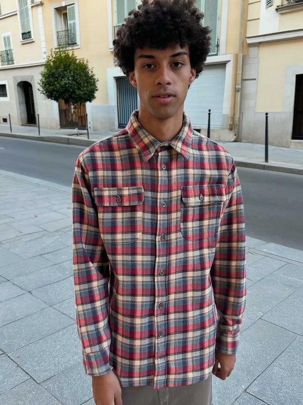 Camisa franela de cuadros hombre Chop Plaid de Loco Monky Grape by LOCO MONKY