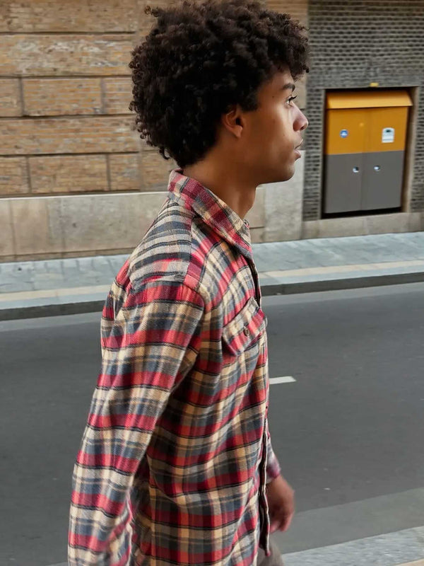 Camisa franela de cuadros hombre Chop Plaid de Loco Monky Grape by LOCO MONKY