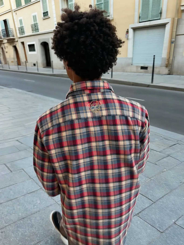 Camisa franela de cuadros hombre Chop Plaid de Loco Monky Grape by LOCO MONKY