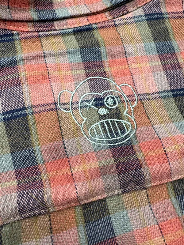 Camisa franela de cuadros hombre Chop Plaid de Loco Monky Pink by LOCO MONKY