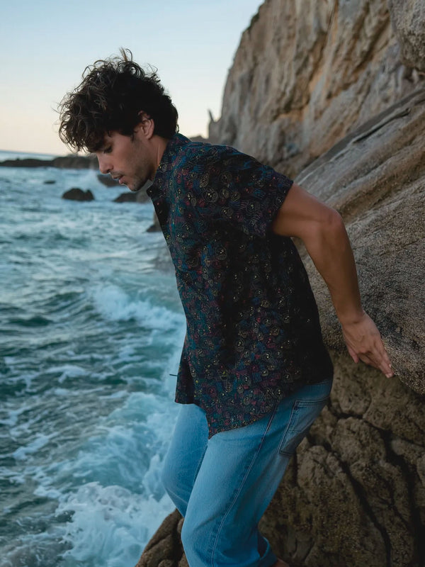 Camisa Hombre LOCO MONKY Face Black by LOCO MONKY