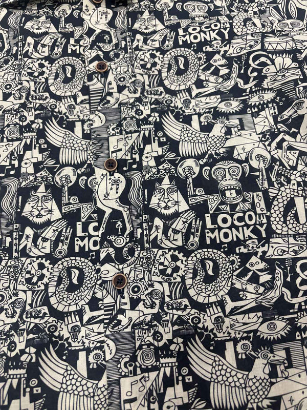 Camisa Hombre LOCO MONKY Nonsense Black by LOCO MONKY