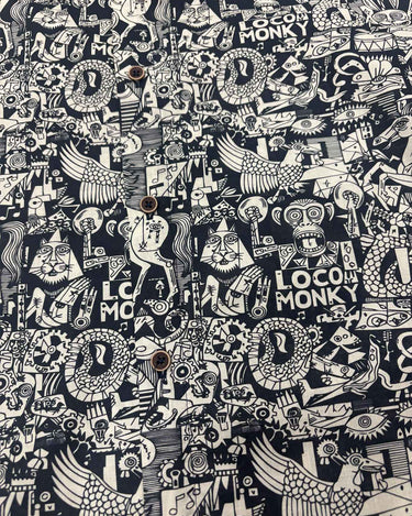 Camisa Hombre LOCO MONKY Nonsense Black by LOCO MONKY