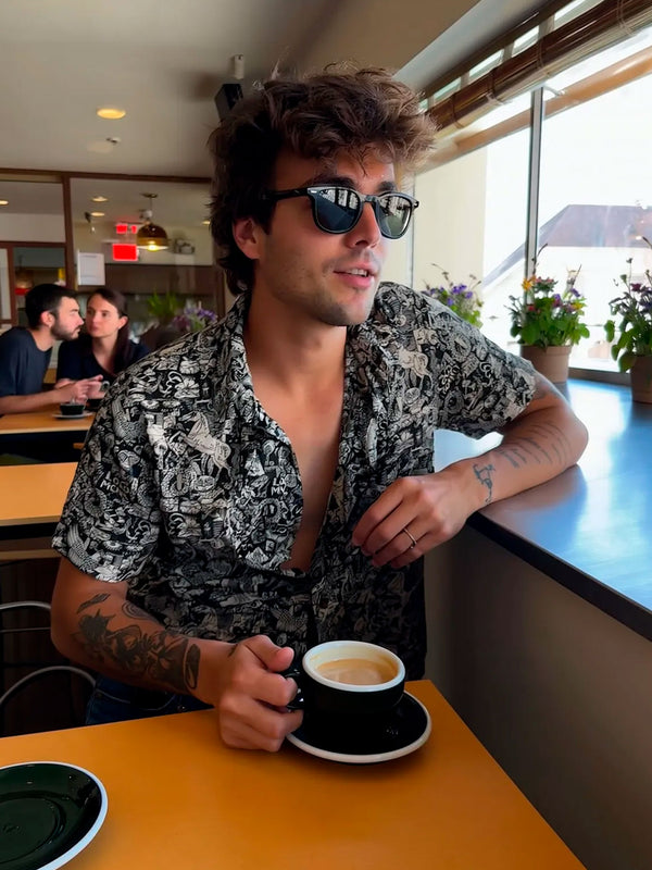Camisa Hombre LOCO MONKY Nonsense Black by LOCO MONKY