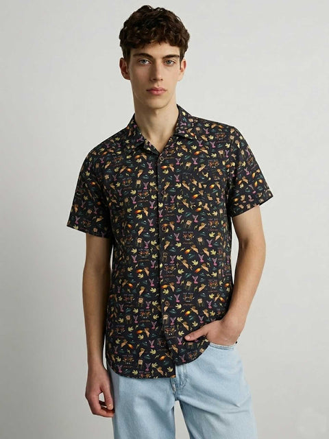 Camisa Hombre LOCO MONKY  Puro Loco  Black