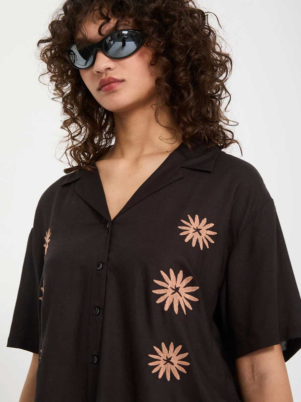 Camisa de Mujer Volcom Midnite Ramble Vintage Black by VOLCOM