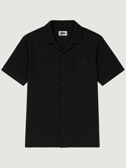 Camisa Unisex tejido polo Puro Loco B Loco Monky Black