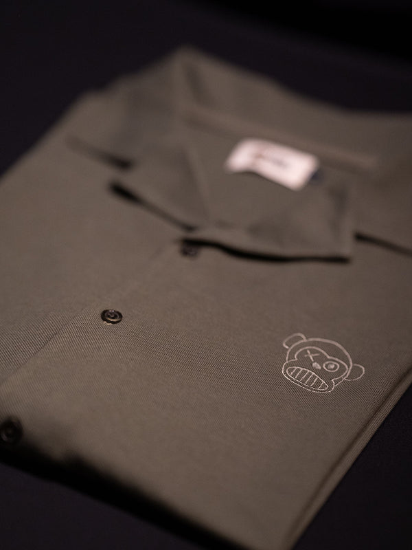 Camisa Unisex Puro Loco B Loco Monky Khaki Moderna y Cómoda by LOCO MONKY